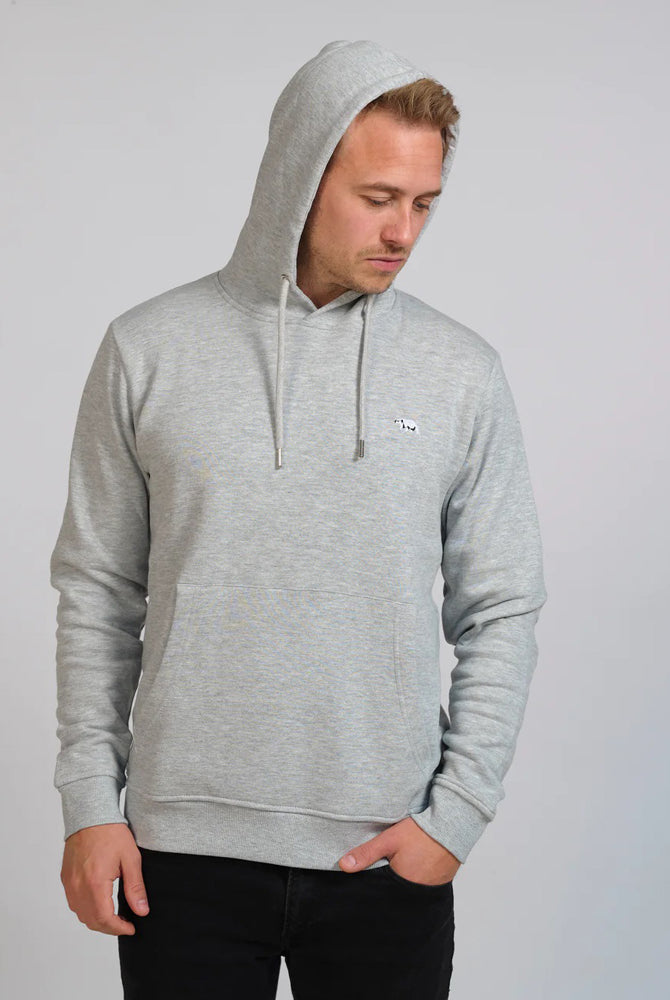 Sudadera Algodón Orgánico Gris Oso Polar HOODIE