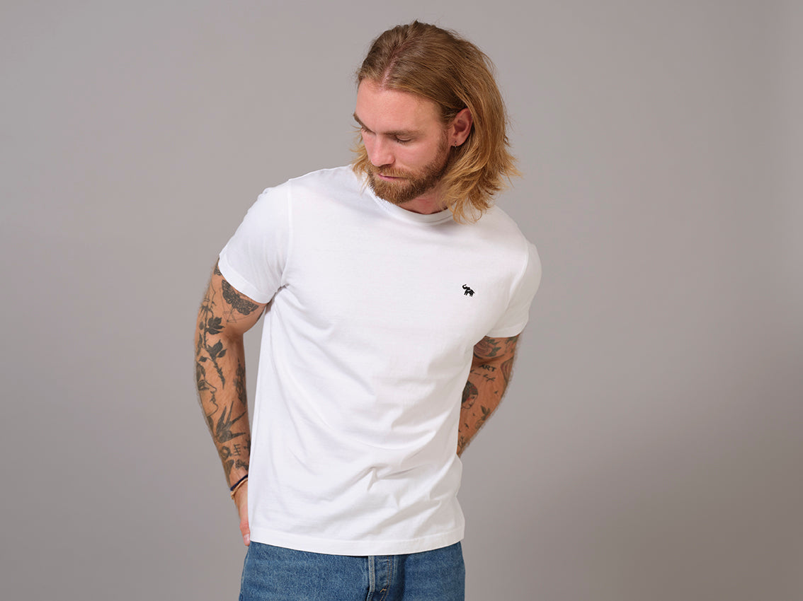 Camiseta Hombre Blanca Elefante