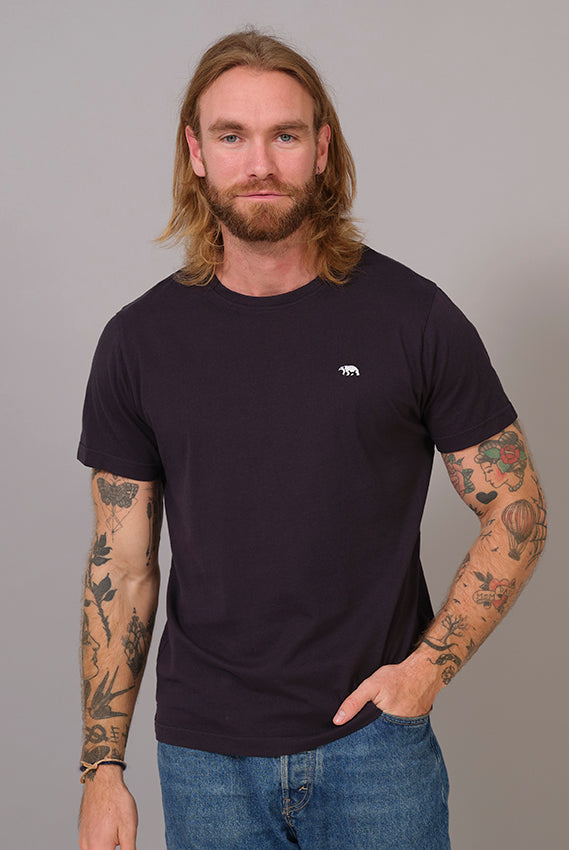 Camiseta Algodón Orgánico Hombre Azul Navy - Oso Polar