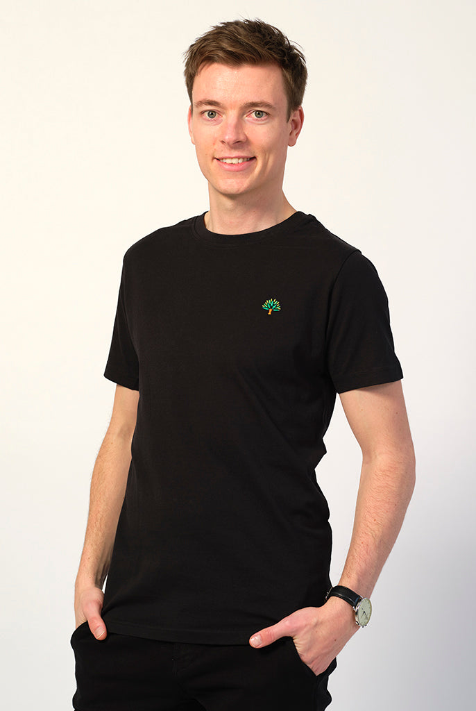 Camiseta Negra Hombre Árbol WWF Collab