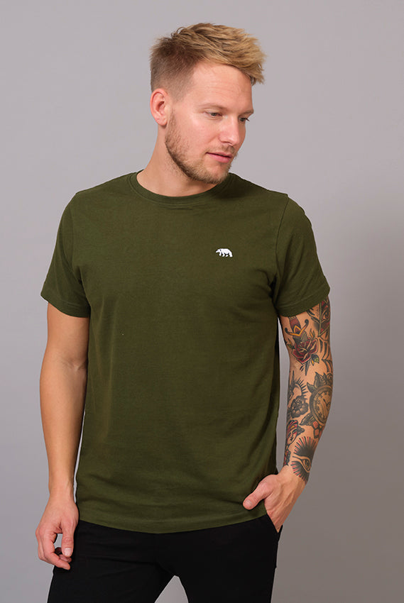 Camiseta Verde Hombre Oso Polar