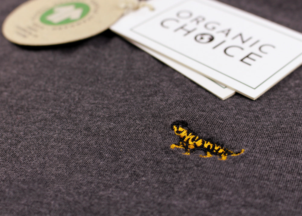 T-shirt en Coton Biologique Gris - Tigre détail