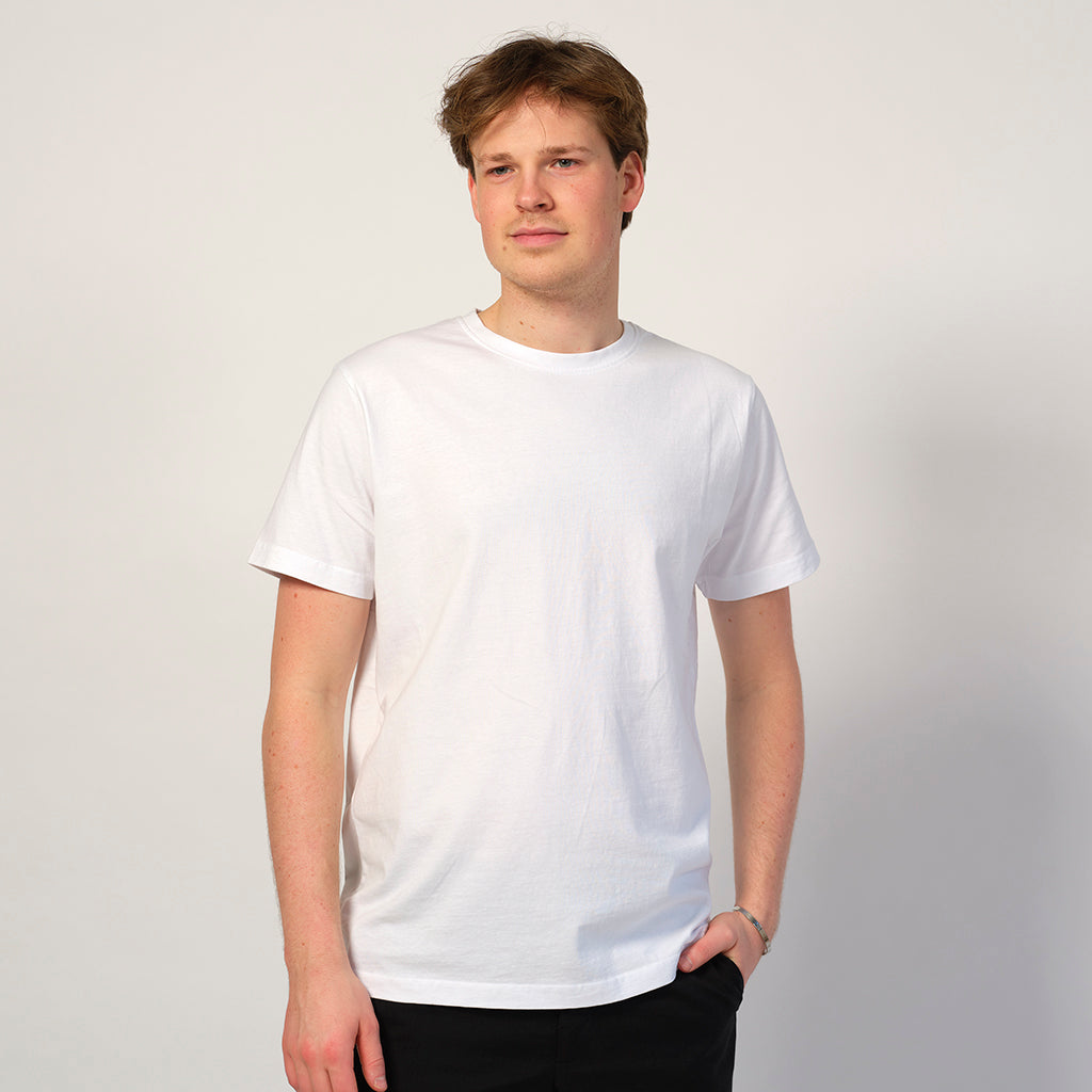 T-shirt en Coton Biologique Blanc Homme