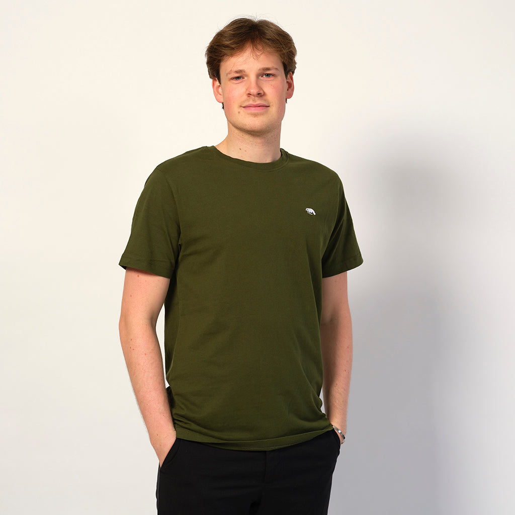 T-shirt en Coton pour homme Biologique Vert - Ours Polaire