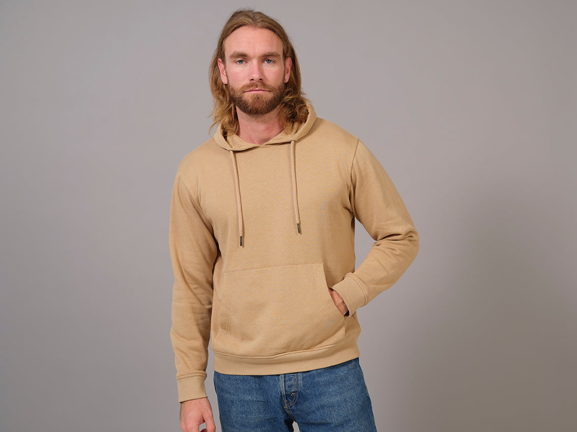 Sweat-shirt Coton Biologique Beige pour homme