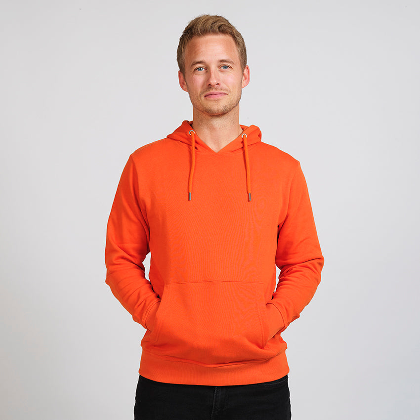 Sweat-shirt pour homme Coton Biologique Orange