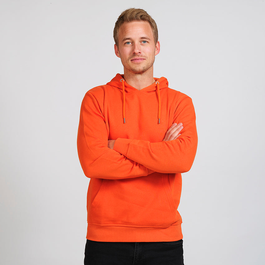 Homme Sweat-shirt Coton Biologique Orange