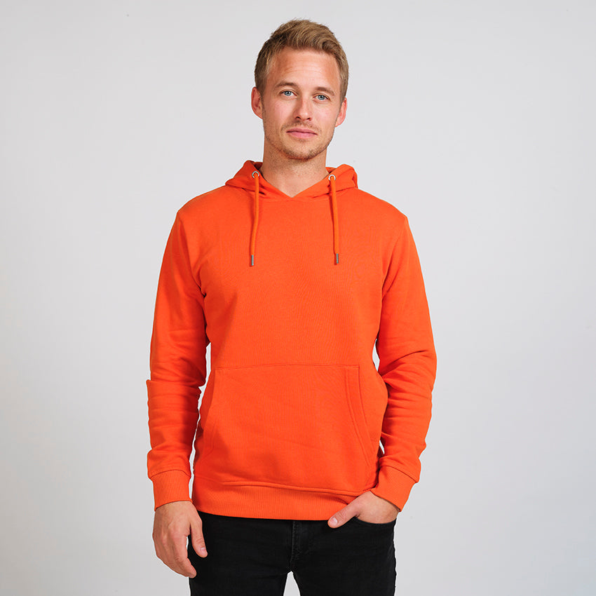 Sweat-shirt Coton Biologique Orange pour Homme